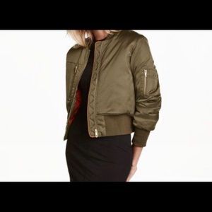 H&M green bomber